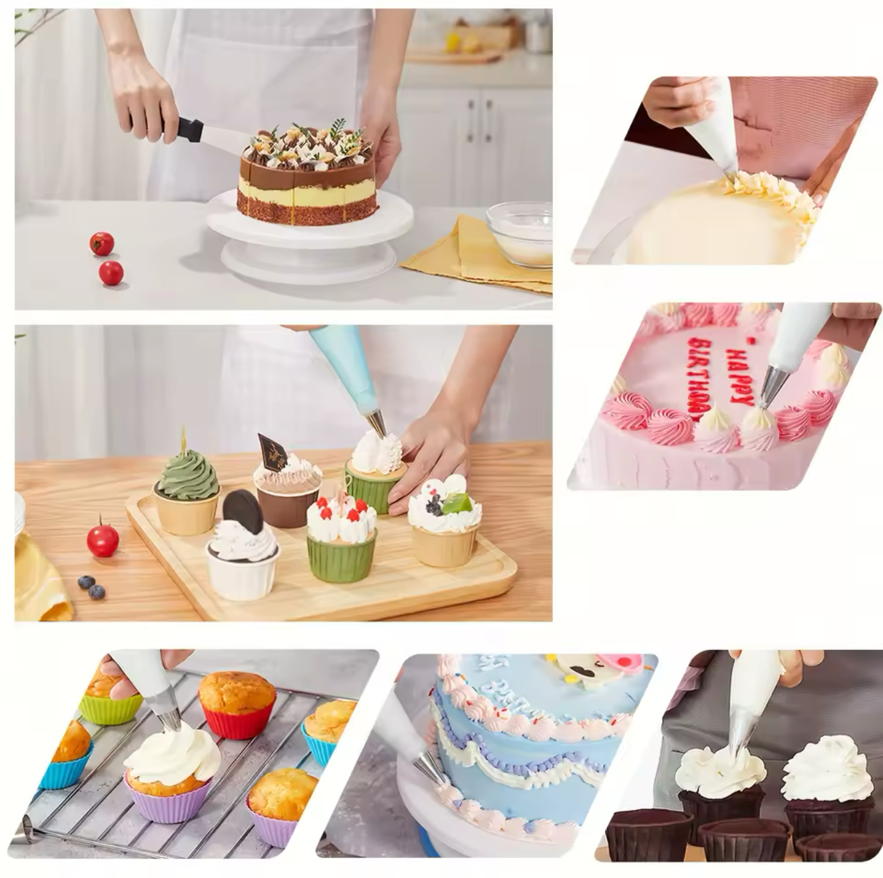 Miniatura 4 de KIT PASTELERO DECORACION 66 PIEZAS